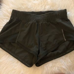 Dark Green Lululemon Shorts